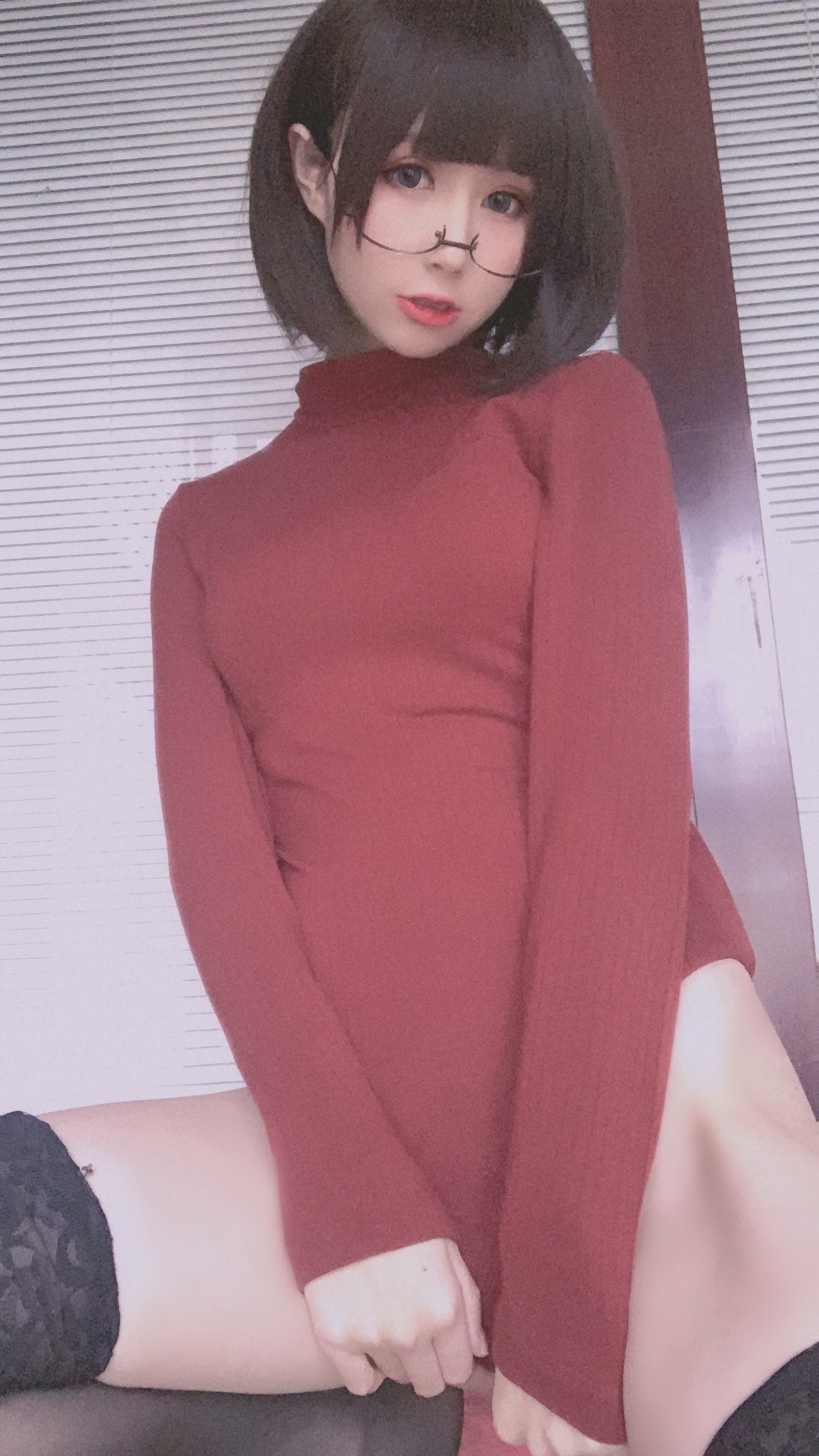 图片[1]-西园寺南歌 –  NO.057 红色毛衣 [36P]-XikXak